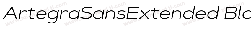 ArtegraSansExtended BlackIta字体转换
